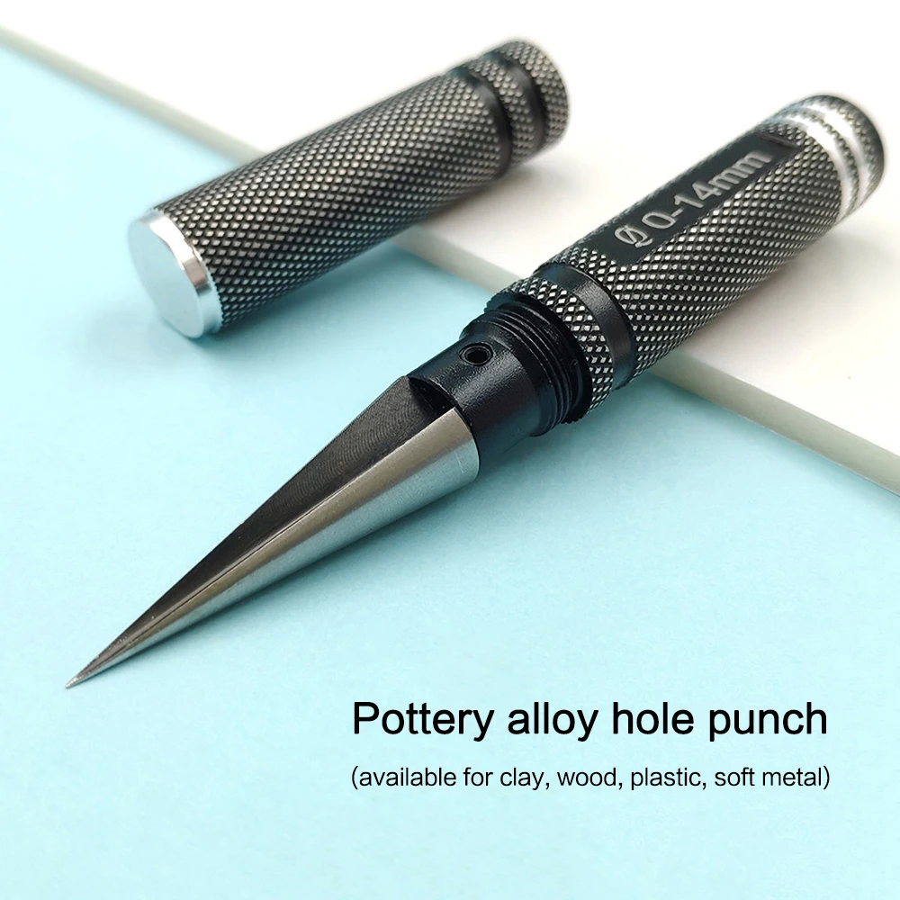 Polymer Clay Tools Pottery Sculpting Tools Clay Sculpting Tools Pottery Tools Clay Craft Tool Professional Drill Tool High Hardness Clay punch pottery punch DIY hand-made Woodworking Hole Punch Expand Hole Pottery