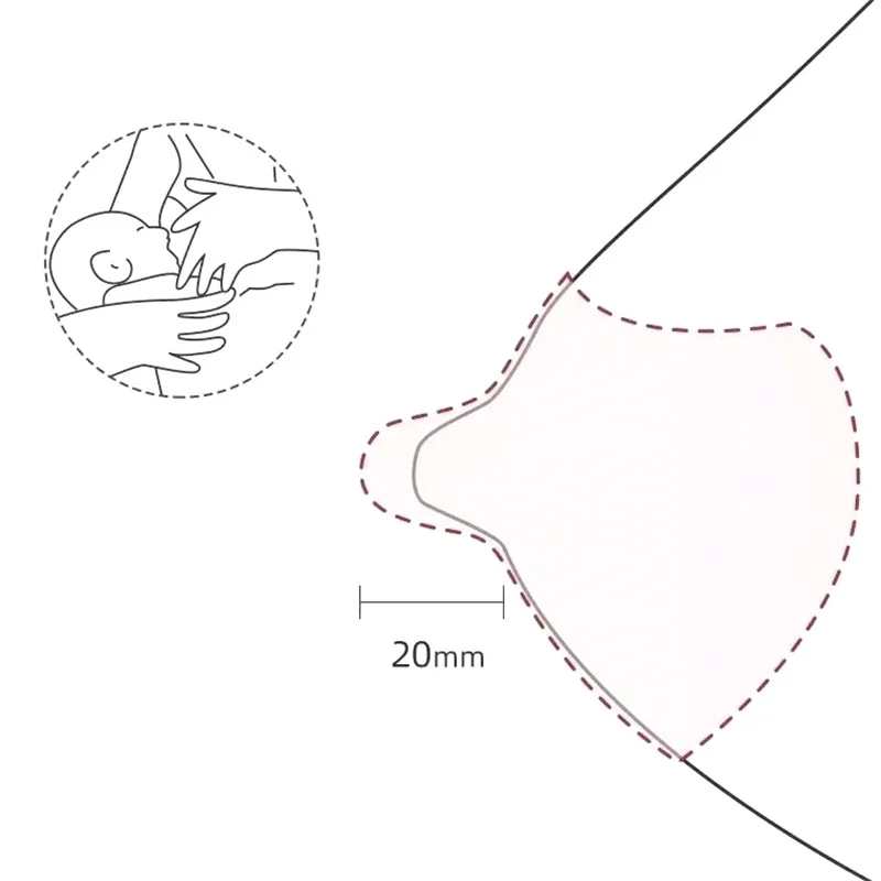 2Pcs Silicone Breastfeeding Nipple Protectors Feeding Mother Nipple Shields Protection Cover Soft Milk Feeding Nursing Shield