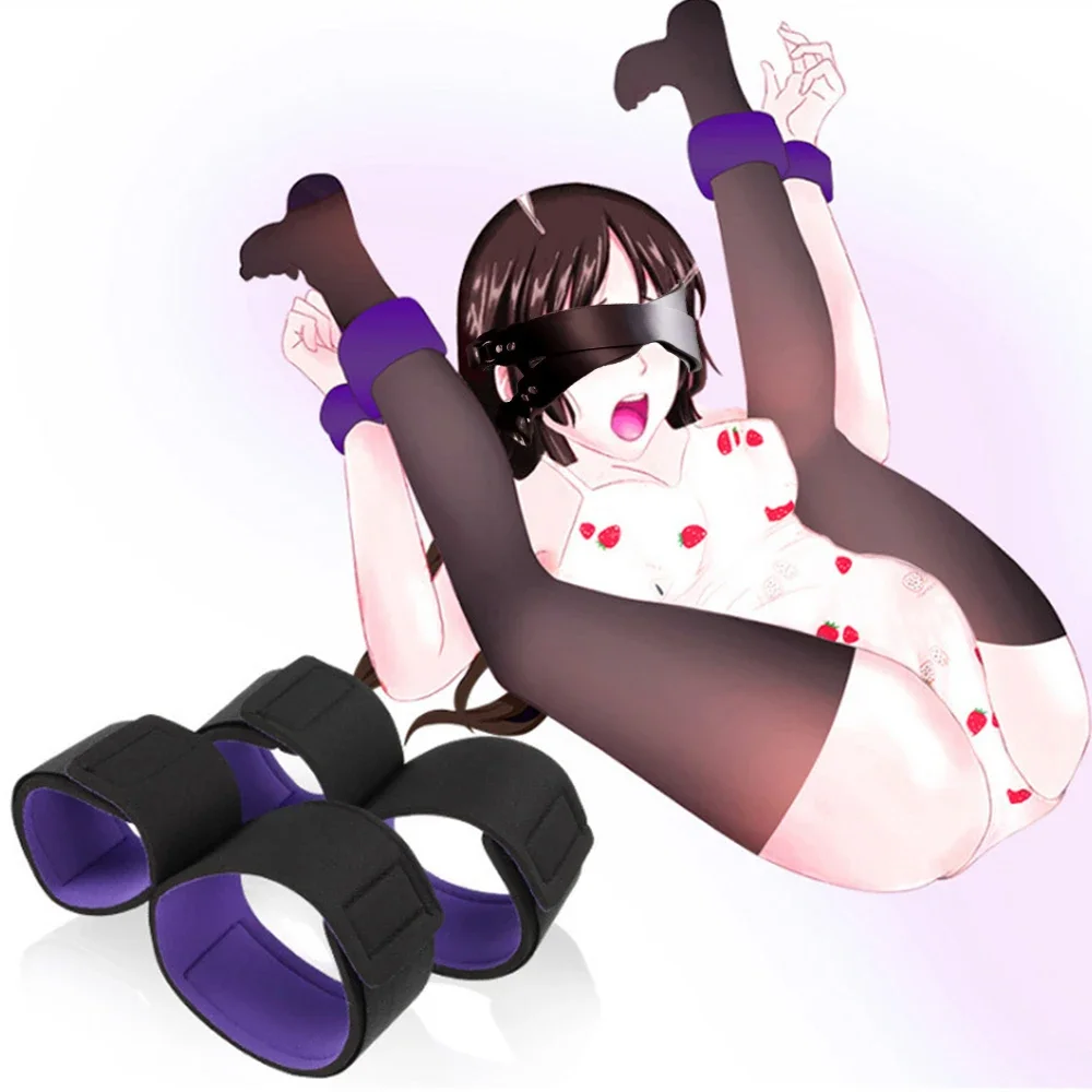 Erwachsene Spiel Sexy Spielzeug Für Männer Frauen BDSM Bondage Einstellbare Handschellen Ankle Straps Fetisch Kein Vibrator Erotische Zubehör Sex Shop 1
