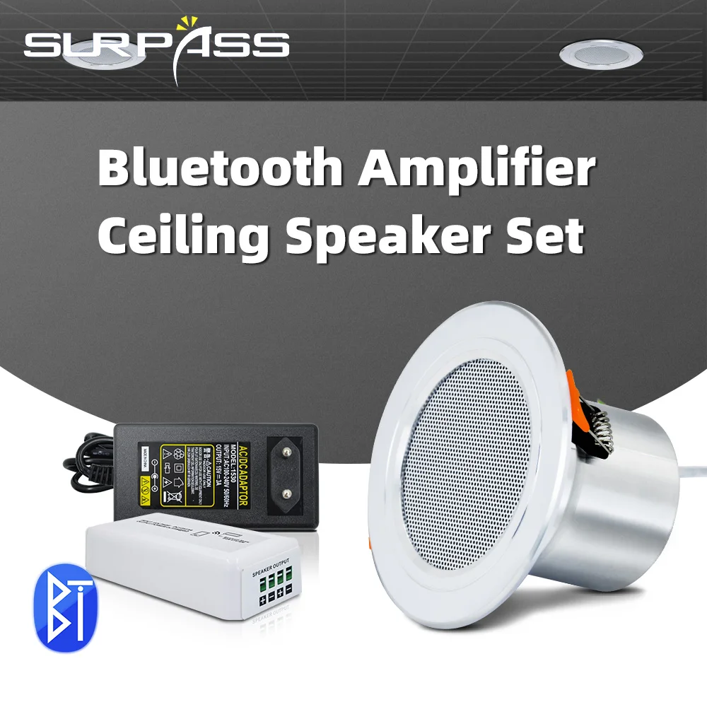 Mini Amplificatore Audio Bluetooth Altoparlante Da Soffitto A Gamma Completa Sistema Audio Di Musica Di Sottofondo Per La Casa Set Di Altoparlanti Per