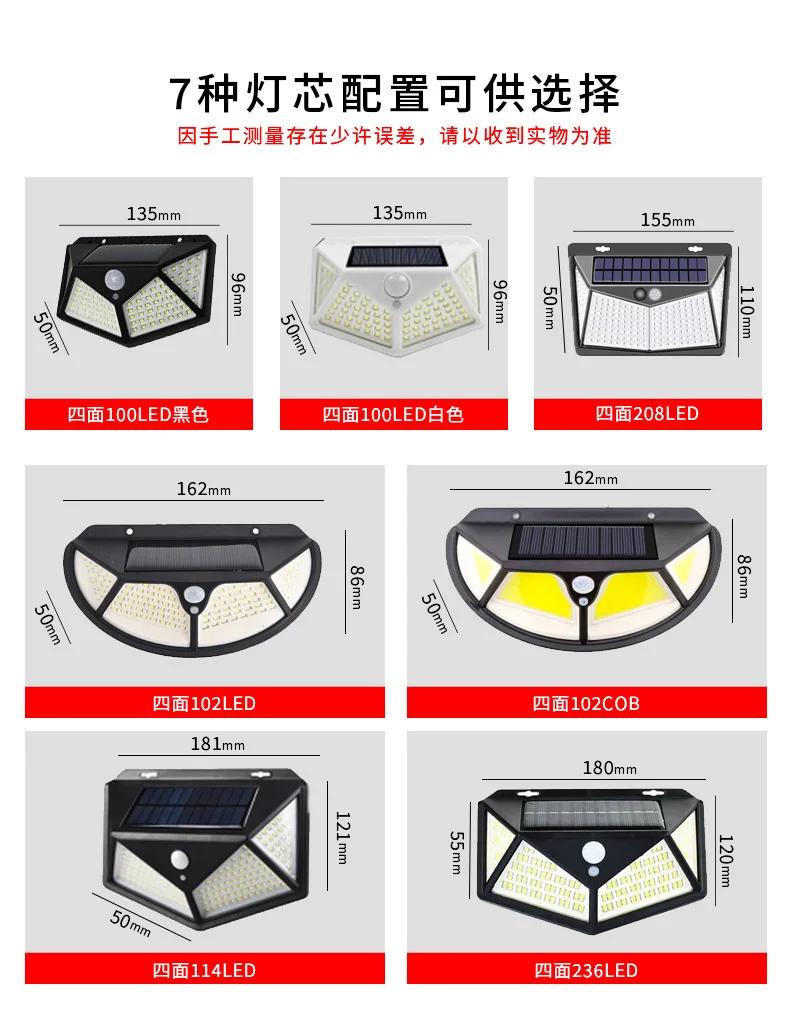 Description Picture 4 of itemSolar Lamp Outdoor Waterproof Wall Infrared Sensor Lamp Courtyard Wall Lamp Solar Street solar light outdoors light outdoors