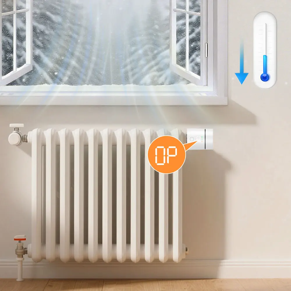Radiator thermostat window open detection