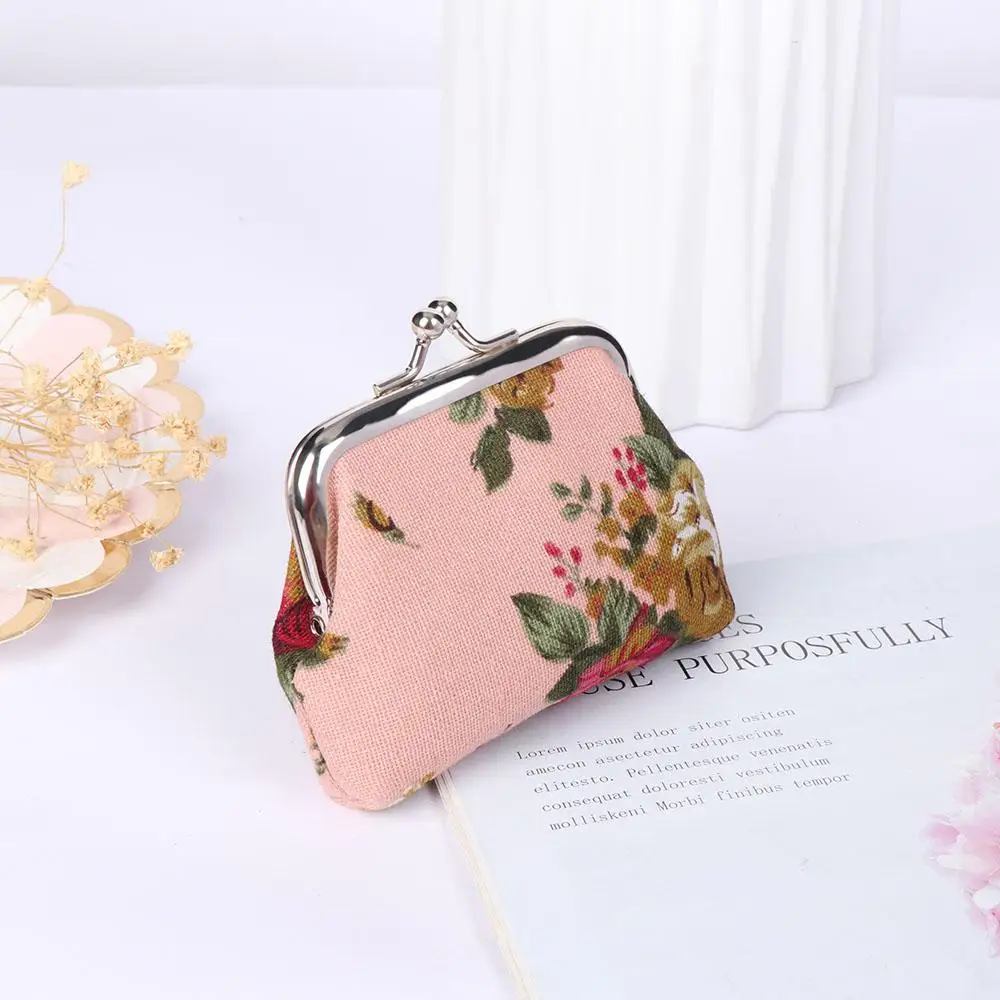 Coin purse Fashion rose coin purses holder women mini change wallets girl money bag zipper small pouch key pockets