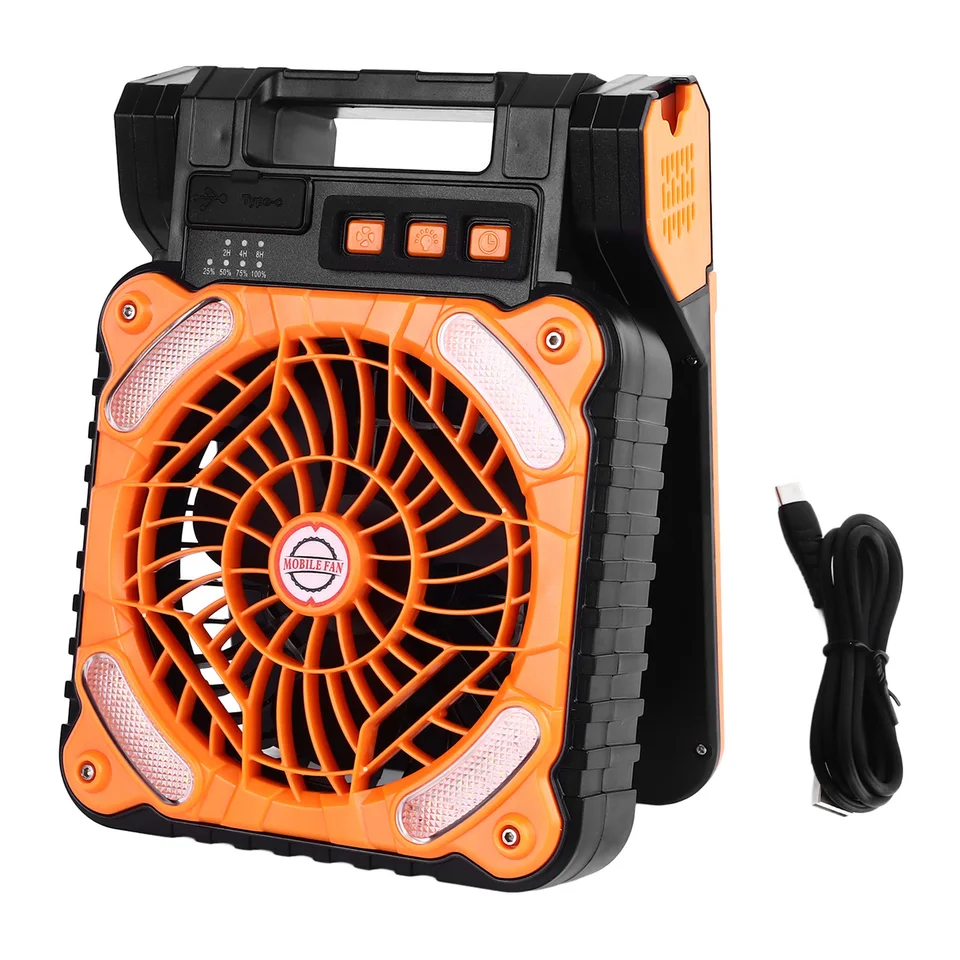 Solar Powered Camping Fan with Adjustable Speeds