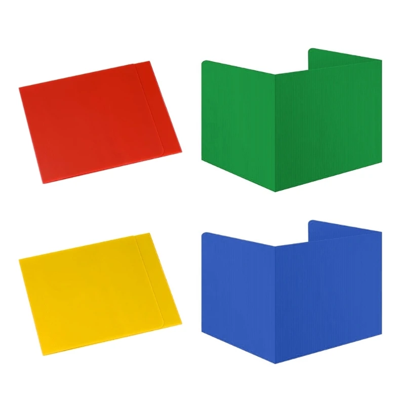 

4 шт., щитки для конфиденциальности в классе, разделитель стола, пластиковая защита от чихания, папка, доска, Прямая поставка