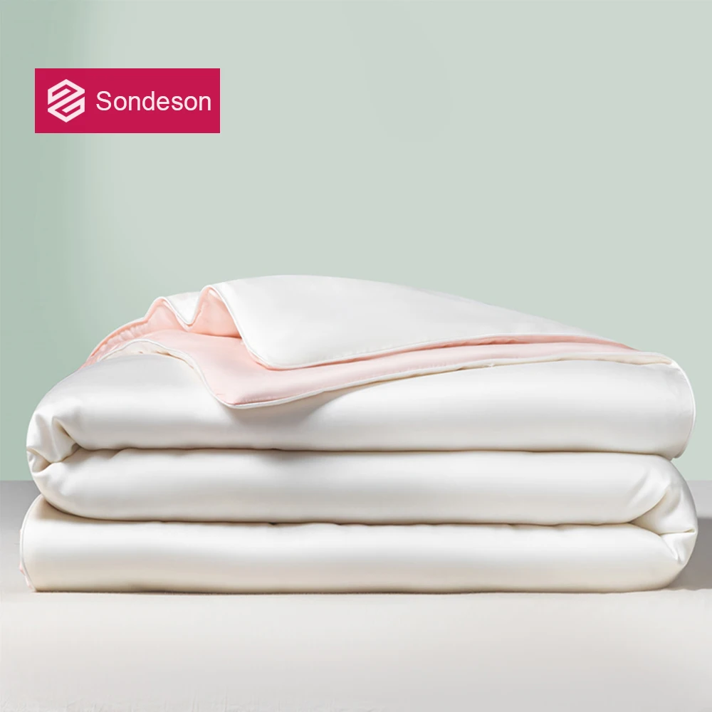 Sondeson été femmes blanc rose couette douce couette couleur fraîche couette Double reine roi coquille couverture pour sommeil profond 1 pièces 1 Sondeson été femmes blanc rose couette douce couette couleur fraîche couette Double reine roi coquille couverture pour sommeil profond 1 pièces 1