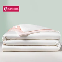 Sondeson été femmes blanc rose couette douce couette couleur fraîche couette Double reine roi coquille couverture pour sommeil profond 1 pièces 1