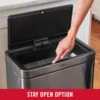 Elite Stainless Steel Sensor Trash Can for Home and Kitchen, Batteries Included, 12.4 Gallon, Charcoal 5