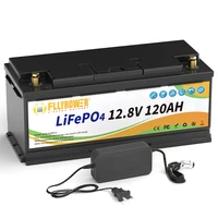 Allemagne Stock FLLYROWER 12.8v 100Ah Bluetooth 120Ah 180Ah 300Ah LiFePO4 batterie solaire Lithium Lifepo4 batterie 6