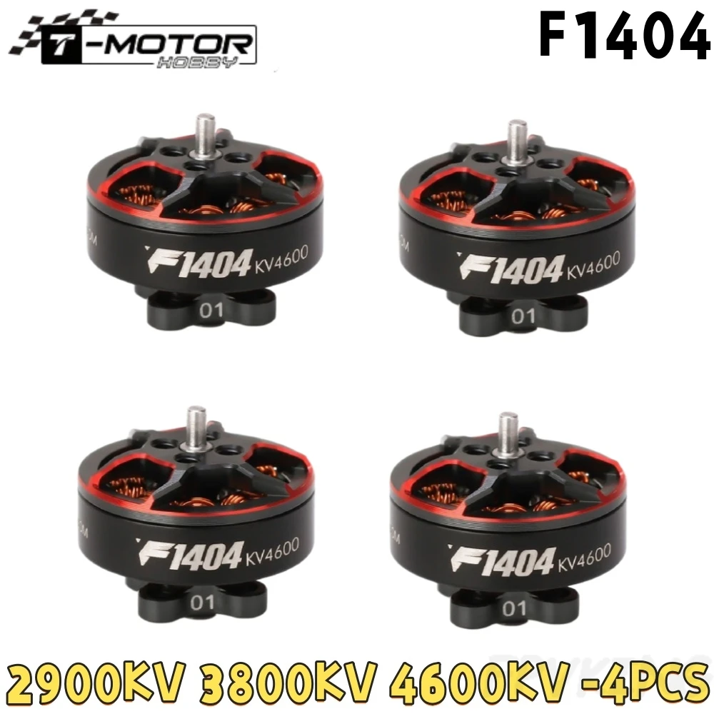 T-motor F1404 Moteur Brushless 2900KV 3800KV 4600KV 3-4S 9.1g pour FPV Drone