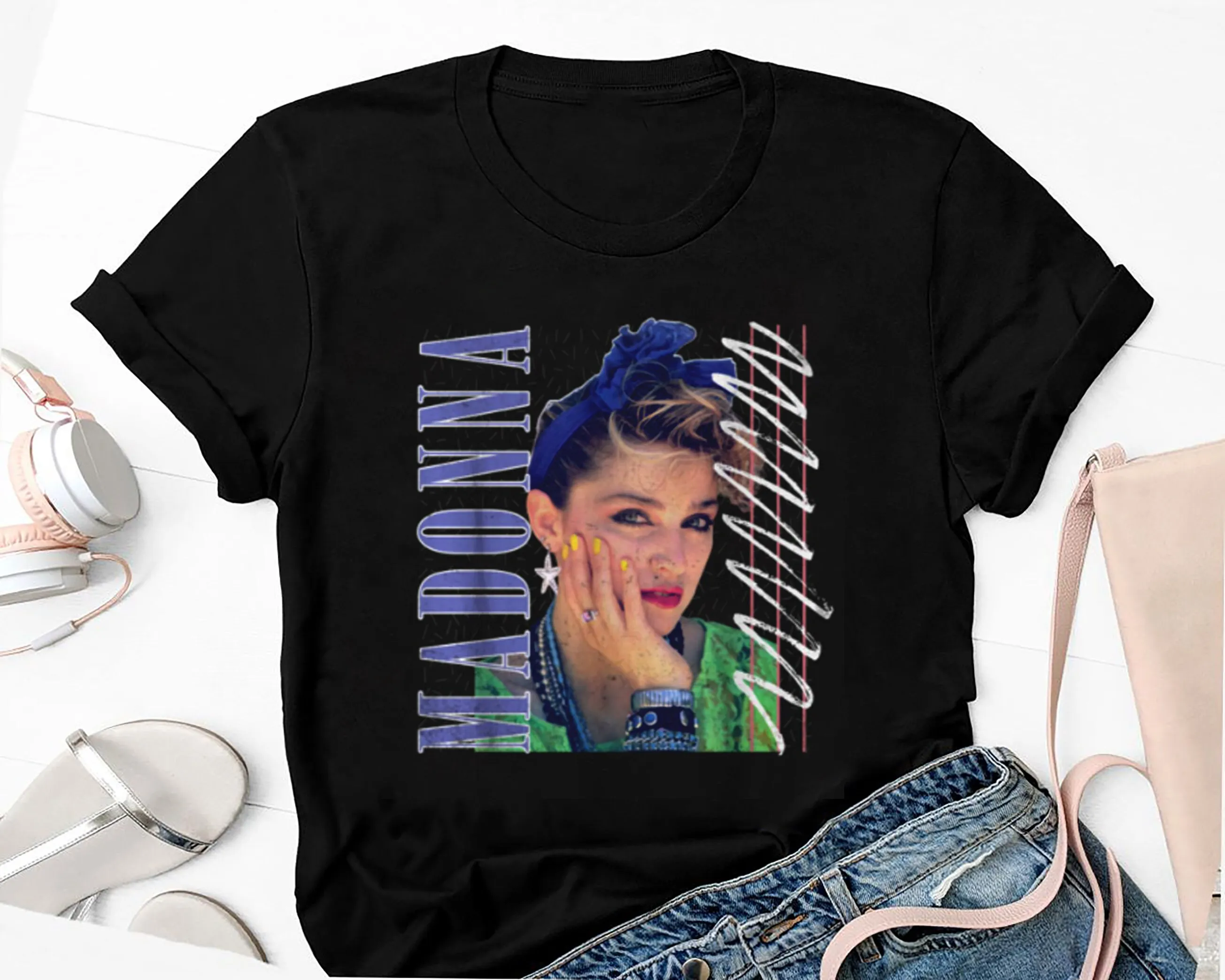 Maglietta Vintage Madonna Regina Anni '90, Maglietta Giovane Madonna, The Celebration Tour 2023 T-Shirt Madonna