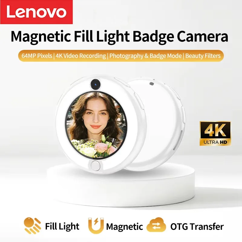 Lenovo Electronic Bar Camera Manga Filter Beauty Selfie Portable Millet Badge Pocket Thumb Camera