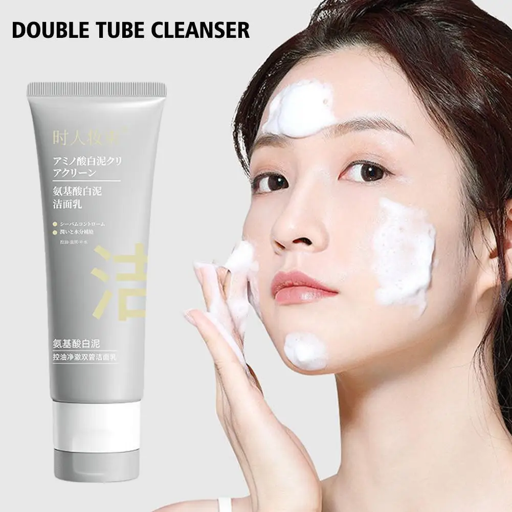 

100g Acid Face Cleanser Moisturizing Deep Cleansing Brightening Oil Control Shrink Pores Cleansing Mousse Skin Care