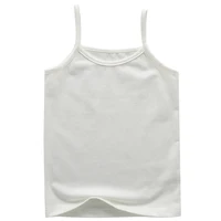 2024 Summer Girls String Strappy Tanks Top Baby Children Cotton Camisole Underwear Kids Sleeveless Vest Cotton Tanks Top 4