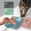 Pet Placemat Cat Slow Feeding Mat Dog Lick Mats Silicone Pets Eating Dogs Feeder Supplies Suction Cup Dog Bathing Distraction