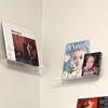 1 Set Clear Vinyl Record Shelf Wall Mount Holder Wall Acrylic Album Record Holder Display Your Daily LP For Home Decoration 1