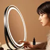 Bathroom Makeup Mirror Lights Lighted Cosmetic Vanity Mirror with Led Lights for Dressing Portable Vanity Mirror Light Round 1