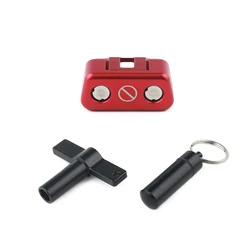 Premium Aluminum Alloy OBD Port Protection Cover and Locking Device (Red)