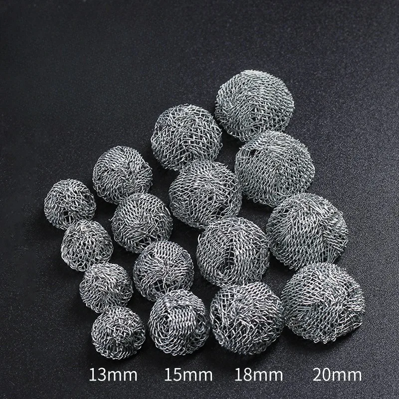 

100Pcs Tobacco Smoking Pipe Metal Filter Screen Steel Mesh Rimmed Dome Bong