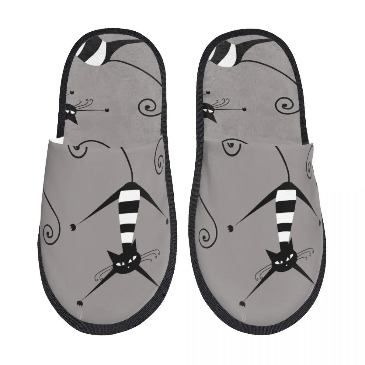 

Мягкие плюшевые тапочки, крутые кошки, сумасшедшие кошки, домашние меховые тапочки для спальни