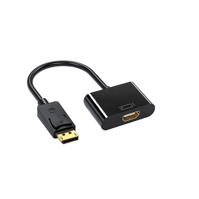 Adaptador Compatible con DisplayPort a HDMI DP macho a HDMI Cable de Audio  y vídeo hembra Compatible con HD 1080P para PC TV ordenador portátil Cable  de vídeo - AliExpress