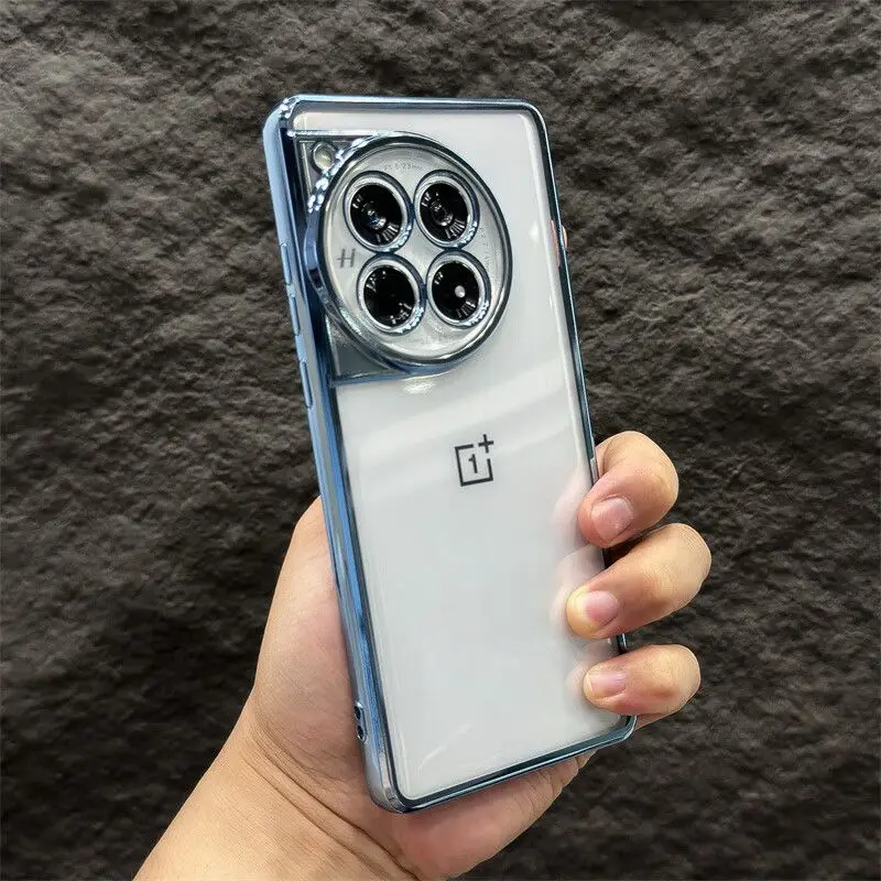 Luxury Transparent Electroplating Soft TPU Case