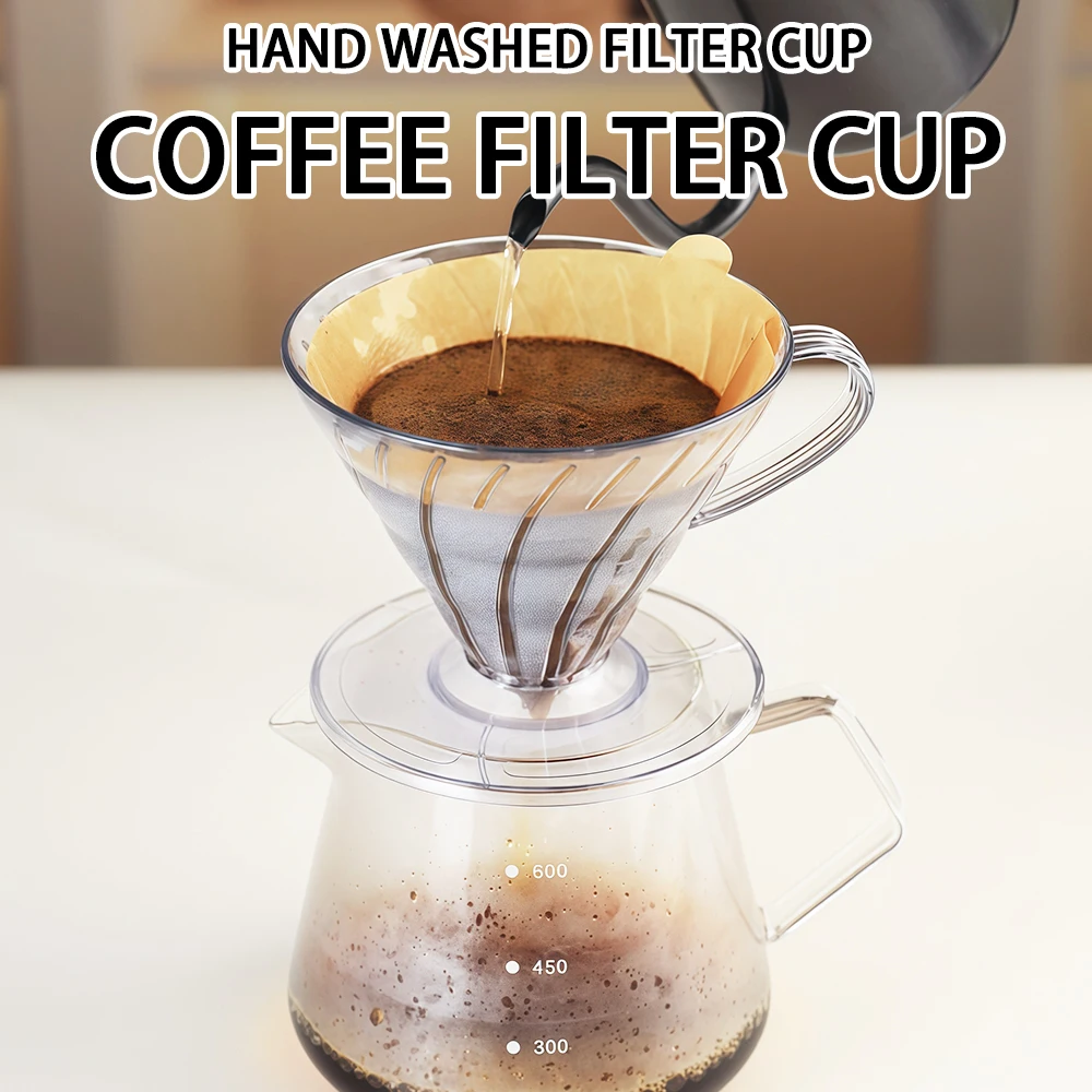 فلتر قهوة في 60 زجاجي 500مل مع إبريق تقديم قهوة فا...