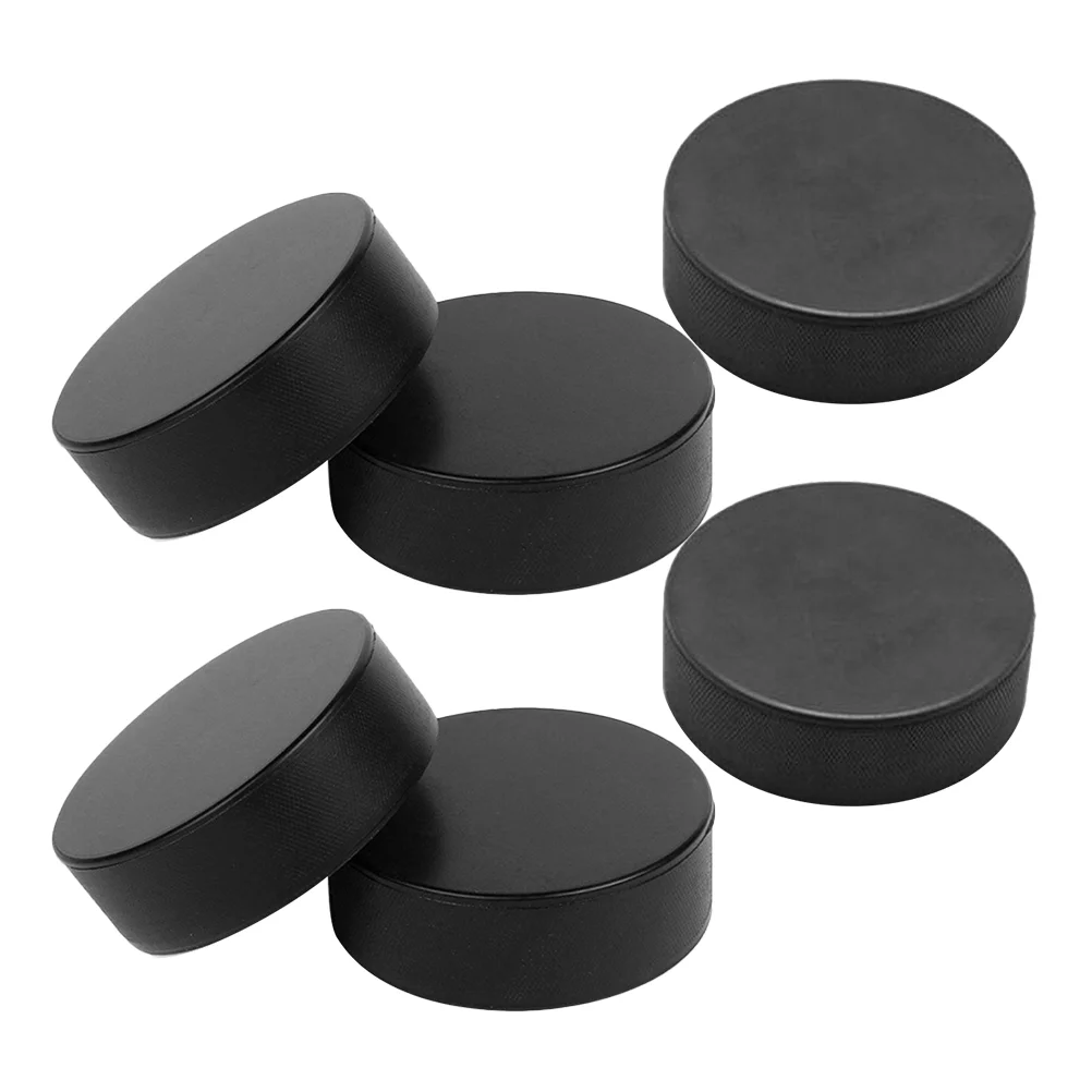 

6Pcs Ice Hockey Puck Professional Hockey Puck Round Ice Hockey Sports Puck Ice Hockey Race Puck