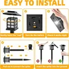 2/4/6/8Pcs Solar LED Pathway Lights Outdoor Waterproof Walkway Garden Decor Street Lamp for Landscape Yard Patio Driveway 6