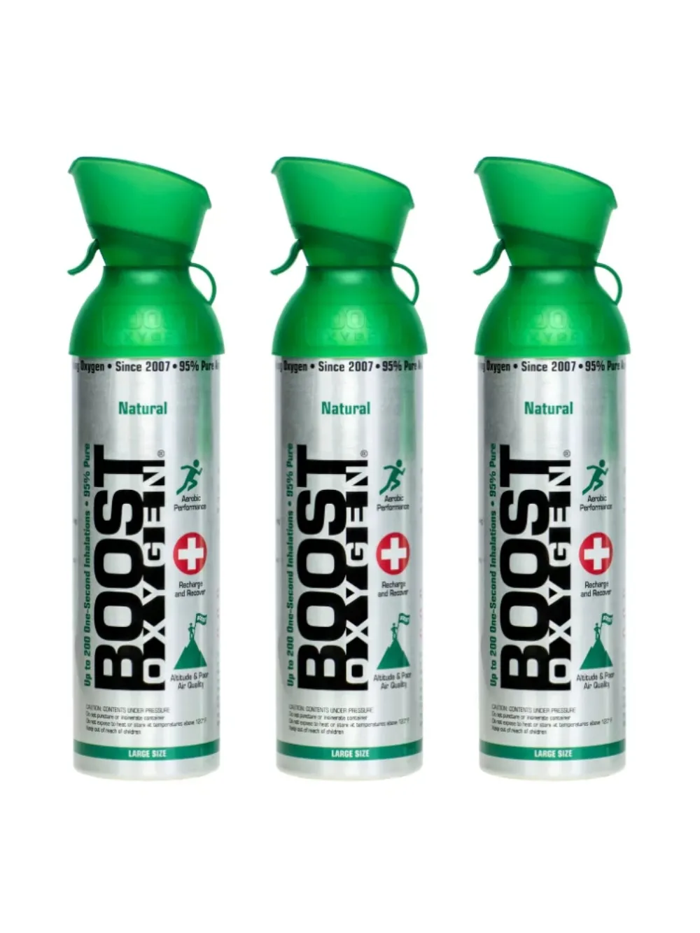 

Portable 3 Pack Large 10L Boost Oxygen Natural Portable Pure Canned Oxygen, Flavorless Camping Gear