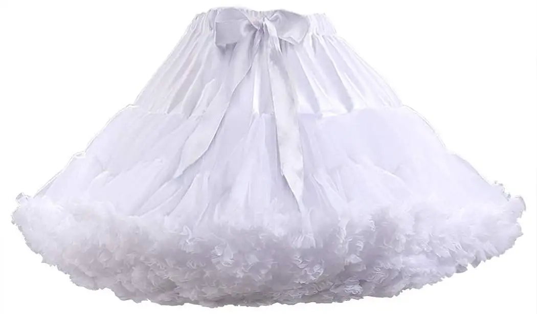 

Women's Petticoat Skirts Chiffon Tulle Skirts Underskirt Tutu Ballet Dress Puffy Cosplay Costume