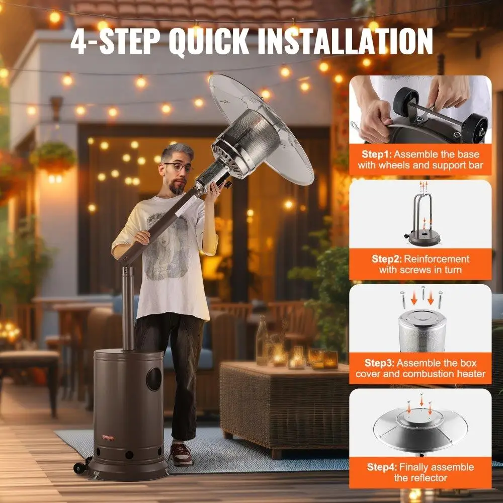 Patio Heater in Garden