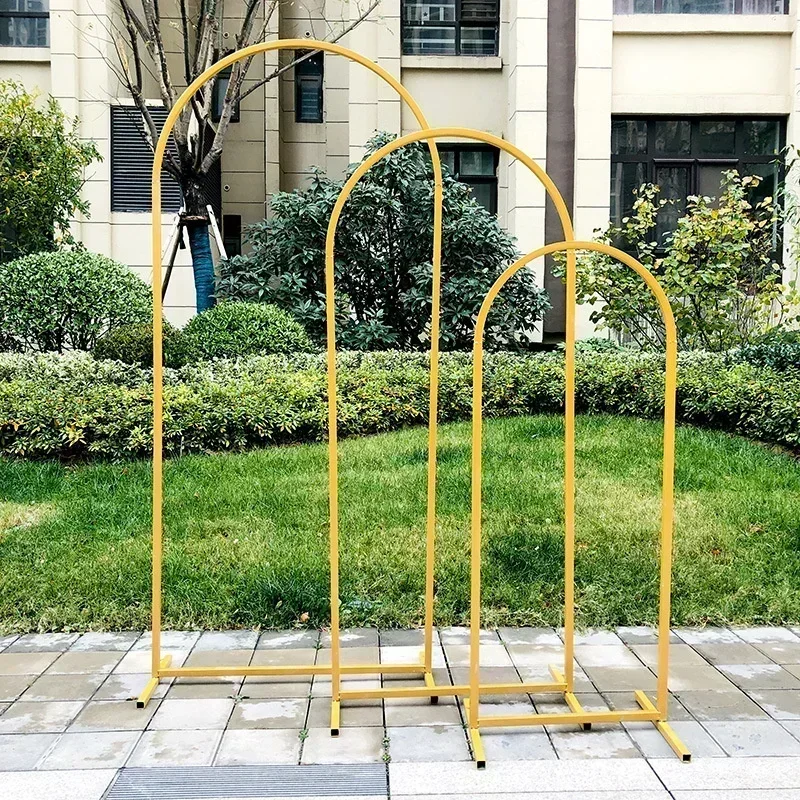 3pcs-Wedding Arched Rear Mobile Bracket Metal Arched Bracket Birthday Party Wedding Ceremony Baby Shower Graduation Decoration