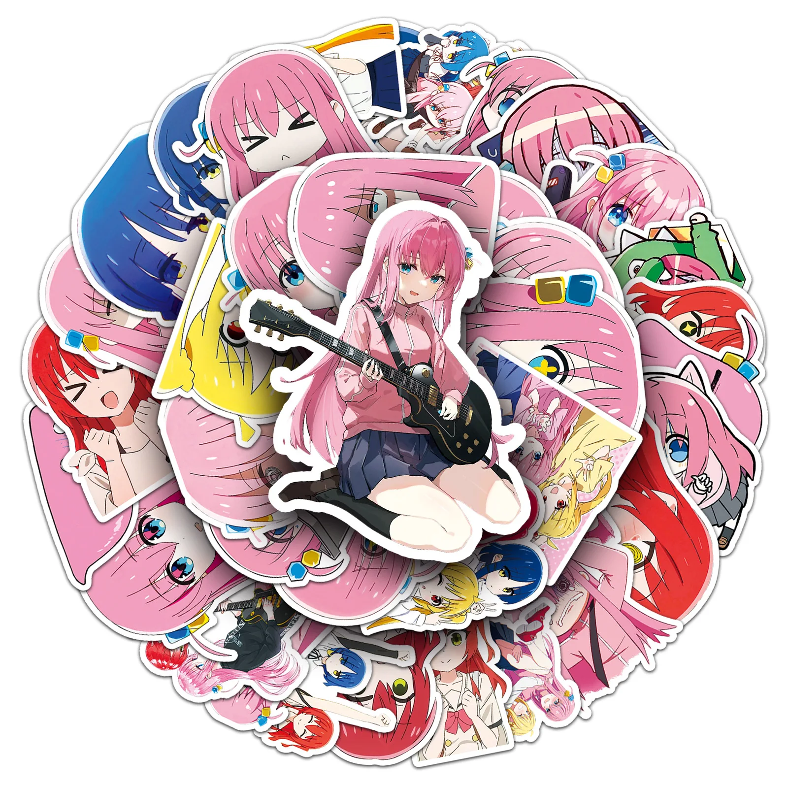 BOCCHI THE ROCK Creative Aesthetic Sticker Set - 50PCS