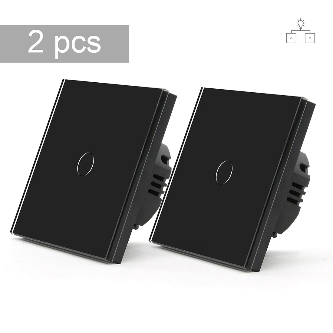 Bseed-Interruptor táctil para luz, 1 Banda, 1 vía, estándar de la UE, 300W,  negro, blanco, dorado, con Panel de cristal - Historial de precios y  revisión, Vendedor de AliExpress - Bseed Store