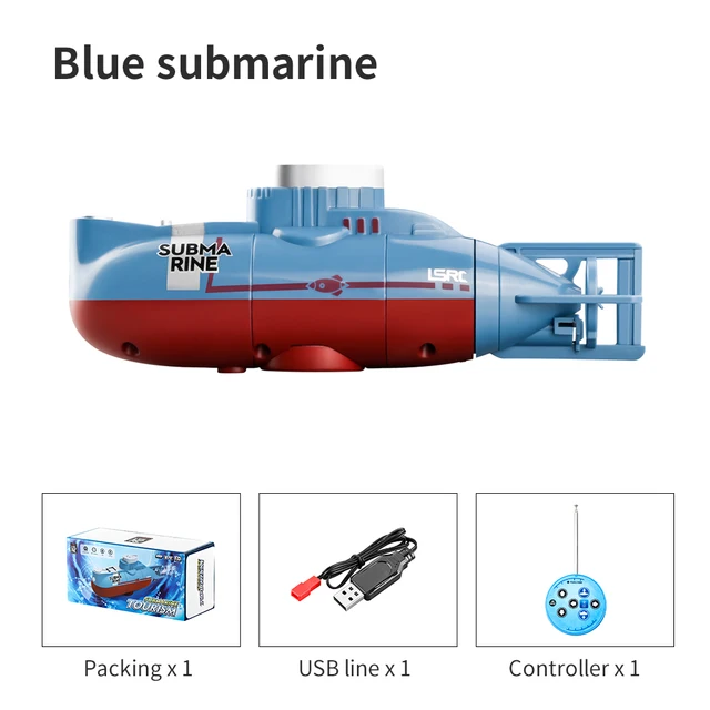 Mini RC Submarine Speed Remote Control Boat Waterproof Diving Toy Simulation Submarine Model for Kids Boys BirthDay gifts 6