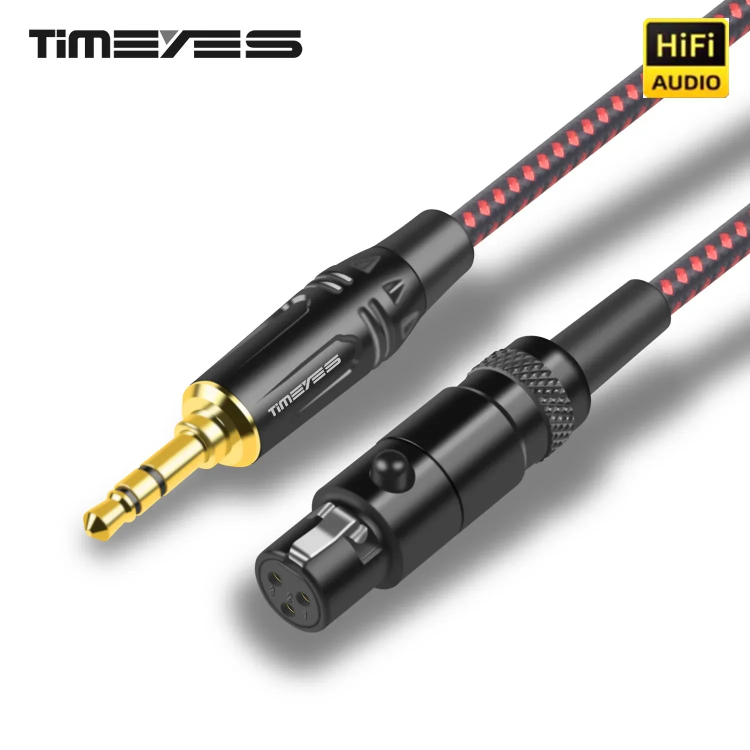 Timeyes Cavo Audio Stereo Da 3.5Mm A Mini Xlr Femmina Da 1/8 Pollici Da Trs A 3 Pin Mini Xlr Femmina Cavo Audio Per Cuffie