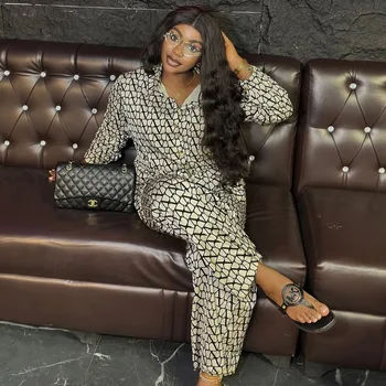 Women's Printed Pants Set 1