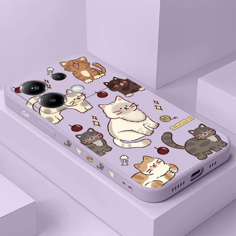 Adorable Feline-Themed Silicone Phone Case