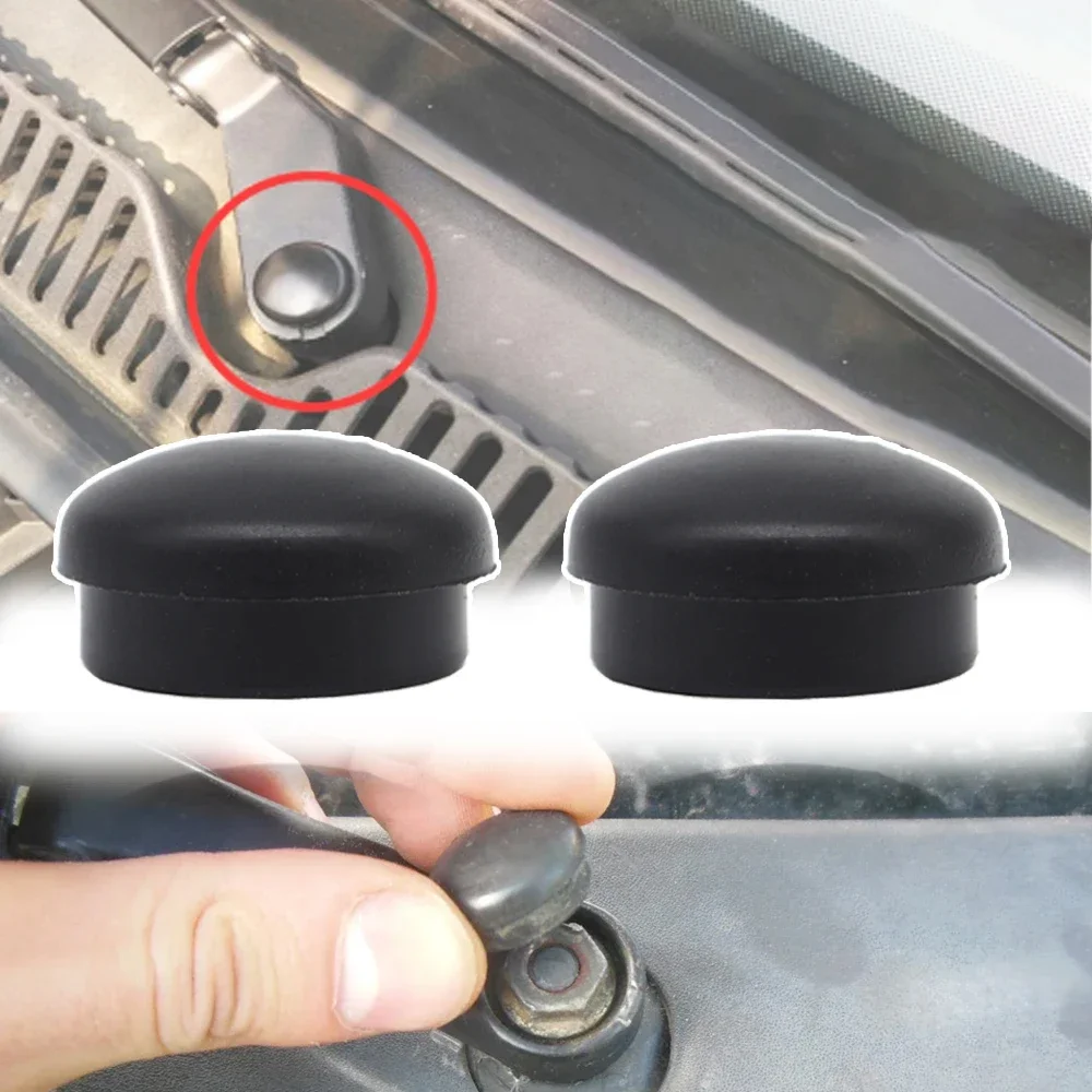 2Pc Auto Frontscheibe Wischer Arm Mutter Schraube Kappe Bolzen Rocker Abdeckung Für VW Golf MK4 5 6 7 Skoda FabiaMk1 6Y MK2 5J MK3 NJ Caddy 3
