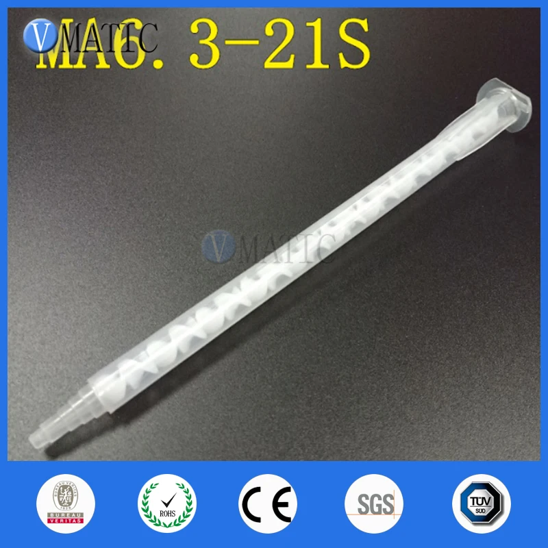 Free Shipping High Quality Resin Static Mixer MA6.3-21S Mixing Nozzles For Duo Pack Epoxies