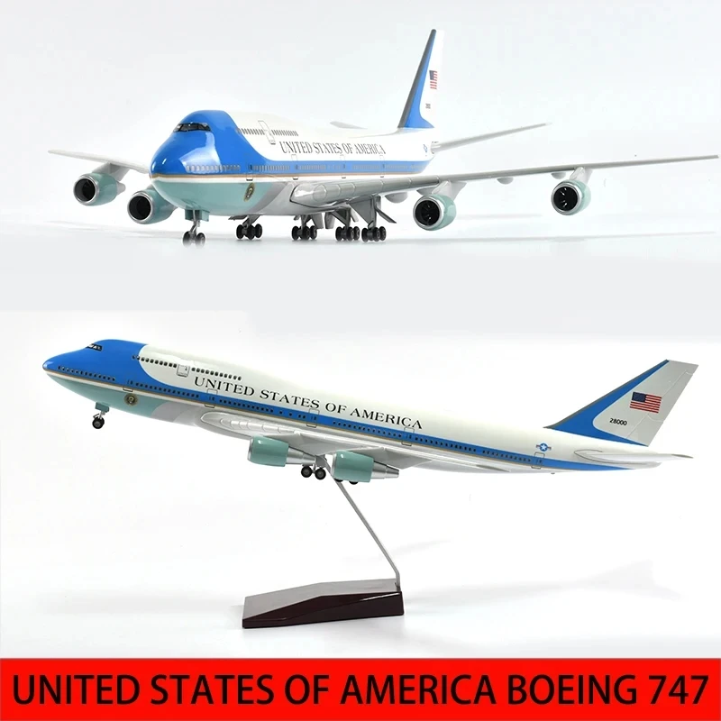 

Модель самолета в масштабе 1/160, модель США ВВС One, Боинг 747, модель из искусственной смолы, коллекционный подарок