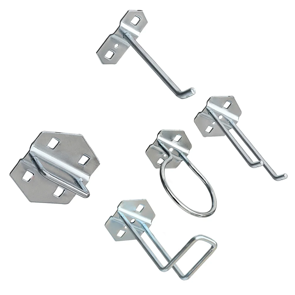 

1 Set/ 5pcs Storage Hook for Tool Organizing Storage Pegboard Hook Tools Wall Hanger