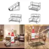 Coffee Syrup Rack Stand Easy Installation Easy to Clean Kitchen Storage Rack 3