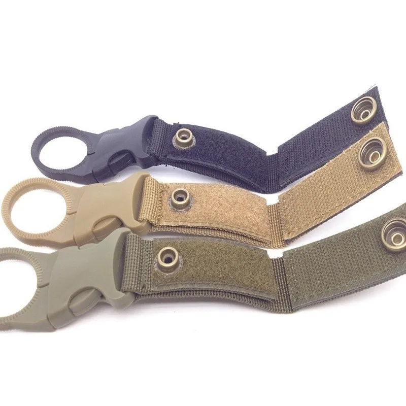 Water Bottle Holder Quickdraw Carabiner outdoor hike Water Bottle Buckle Holder tool molle attach webbing backpack Hanger Hook camp clip hang clasp