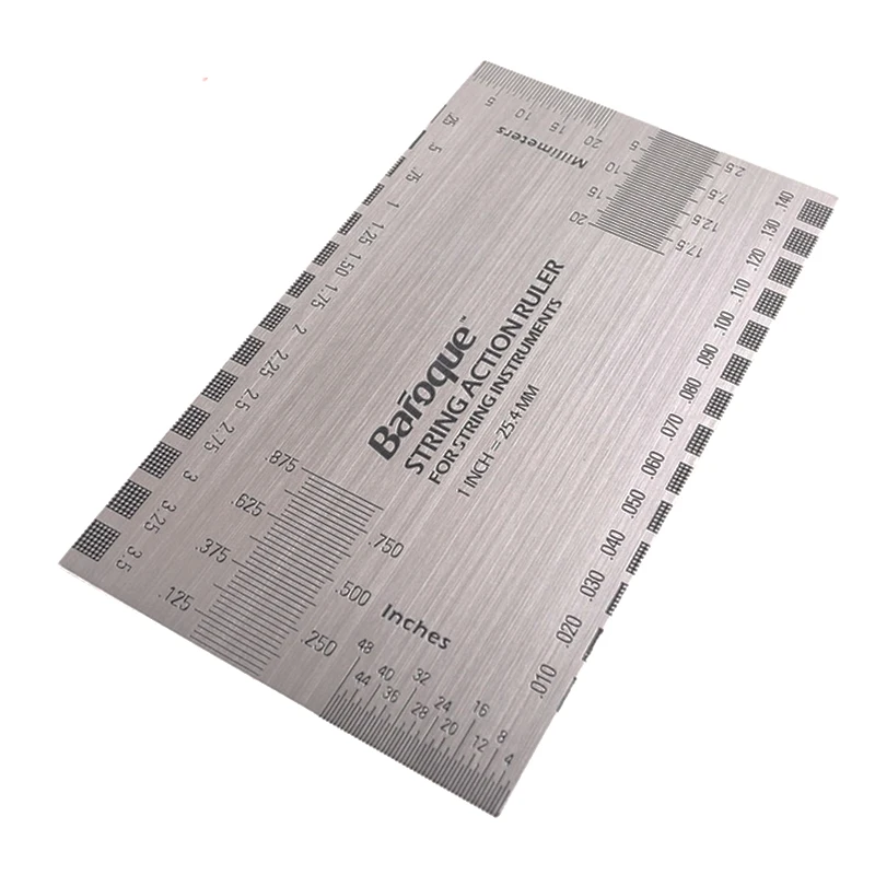 Guitar String Action Gauge Ruler Baroque Guitar Bass String Pitch Luthier Tool guitar string ruler