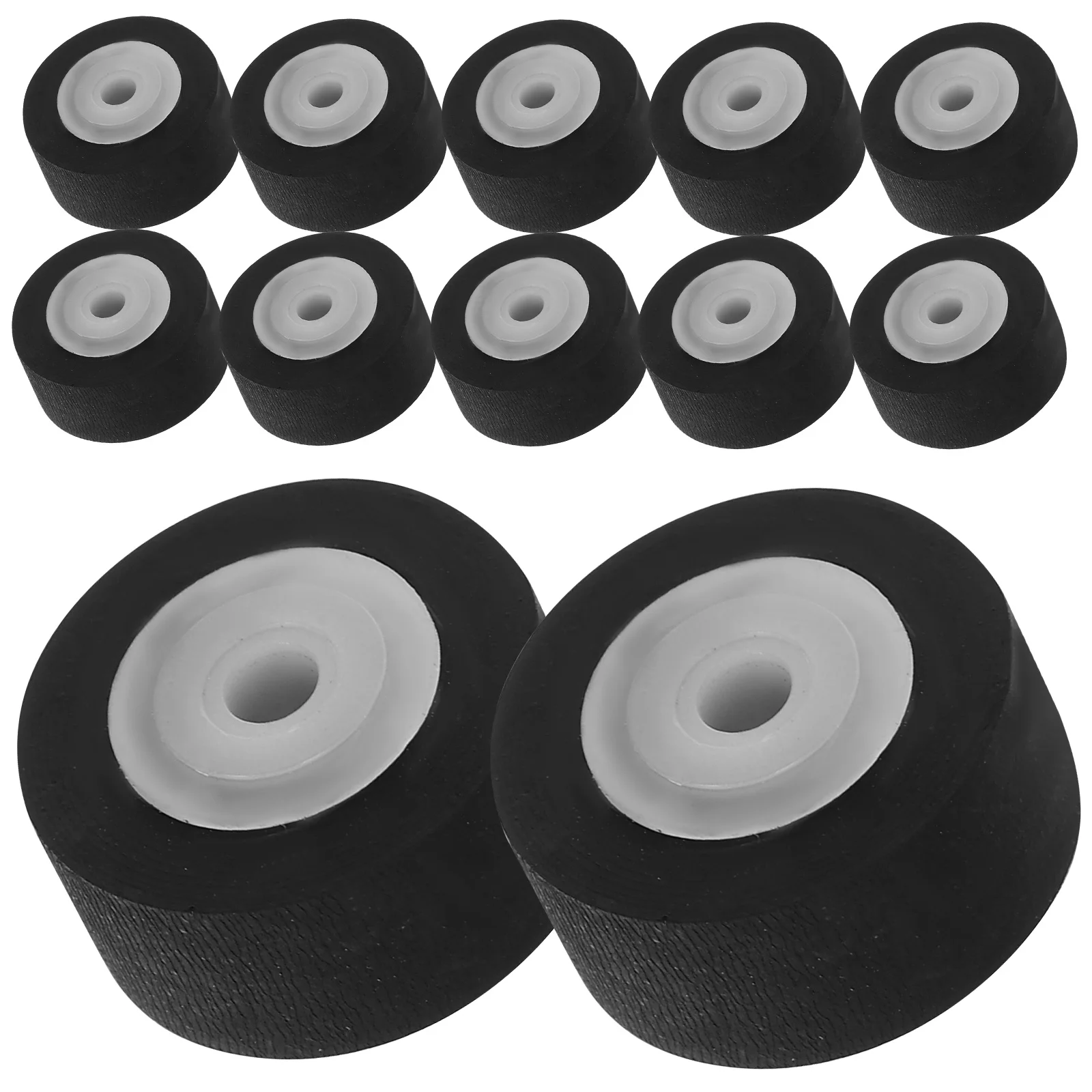 12Pcs Pinch Roller Replacement 11.5mm Plastic for Radio Tape Recorder Cassette Player Bearing Roller Repair Radio Supplies