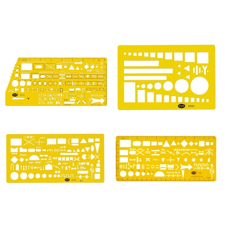 

K1KA Military Map Drawing Template and Stencil Complies with Drafting Symbols for Military Standard 8353 8354 8355 8356