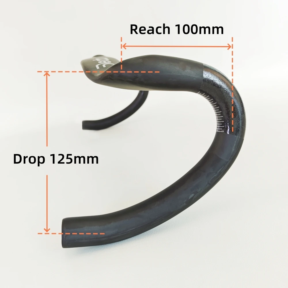JEDA Carbon Fiber Bicycle Handlebar Road Bike Cycle Handlebar Internal Wiring 31.8* 400/420/440mm Bike Accessories