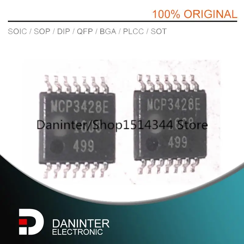 

MCP3428E MCP3428 MCP3428-E/ST MCP3428E/ST MCP3428EST NEW import TSSOP14 5PCS/LOT